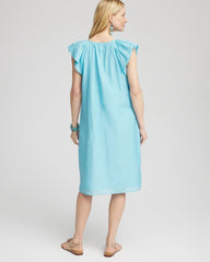 Chico's - Cotton-Silk Voile Popover Dress