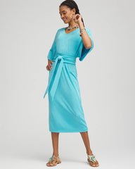 Chico's - Travelers™ Kimono Sleeved V-Neck Dress