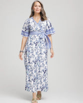Chico's - Surplice Matte Satin Maxi Dress