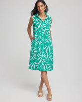Chico's - Rayon Silk Sleeveless Shirtdress