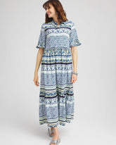 Chico's - Flutter-Sleeved Maxi Dress
