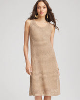 Chico's - Crochet-Knit Sequins Tank Dress