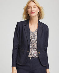 Chico's - Denim Peplum Blazer