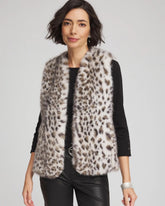 Chico's - Snow Leopard Faux Fur Vest