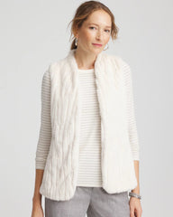 Chico's - Elongated Faux Fur Vest
