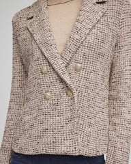 Chico's - Double Breasted Tweed Blazer