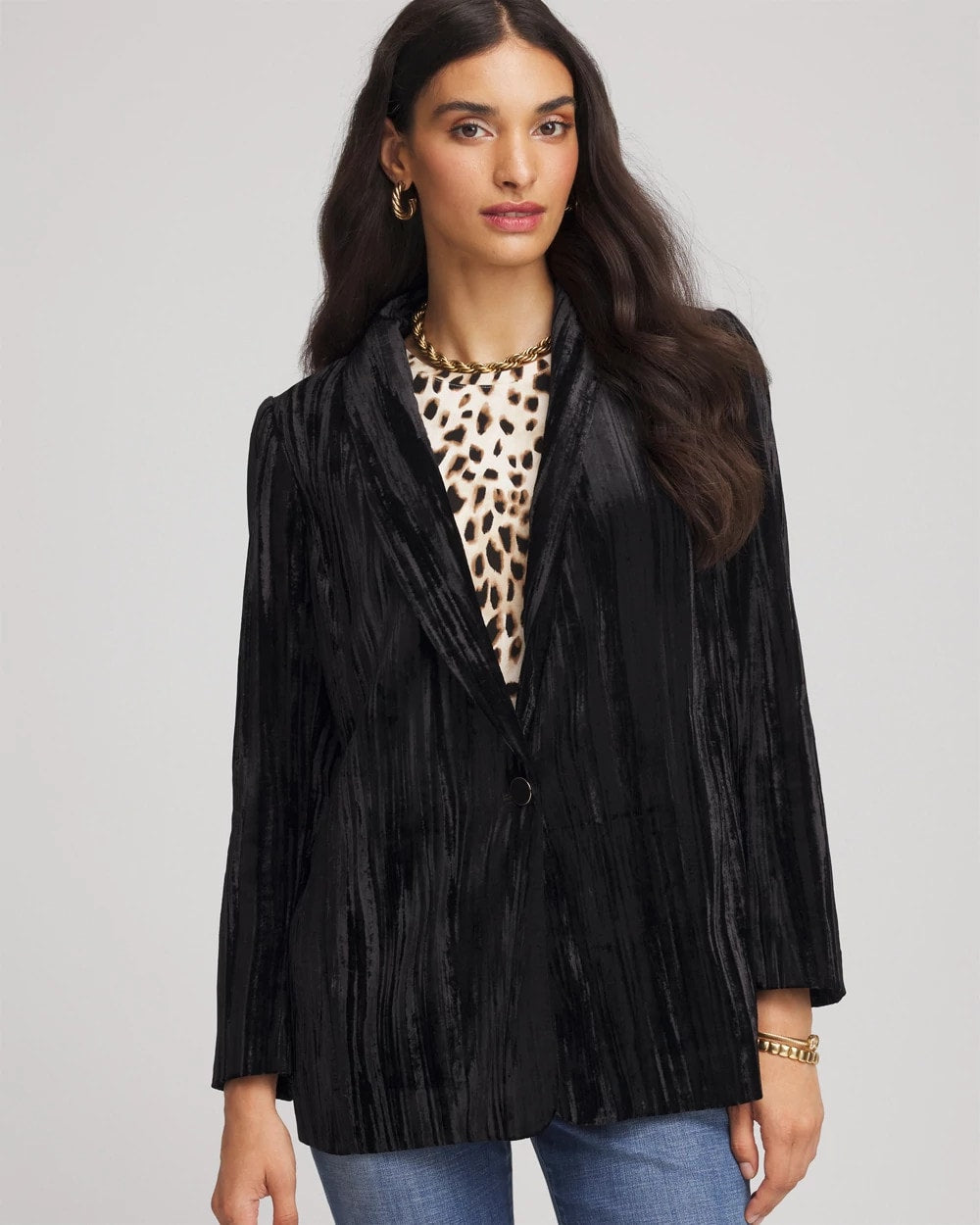 Chico's - Velvet Shawl Collar Blazer