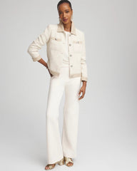 Chico's - Tonal Neutral Tweed Jacket