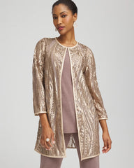 Chico's - Travelers™ Collection Champagne Sequins Jacket