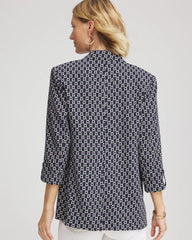 Chico's - Printed Soft Crepe Blazer