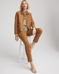 Chico's - Suede Cropped Jacket