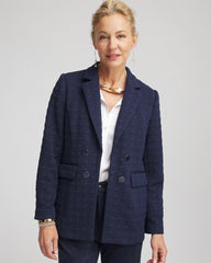 Chico's - Textured Single-Breasted Knit Blazer