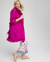 Chico's - Double-Breasted Trench Coat