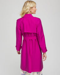 Chico's - Double-Breasted Trench Coat