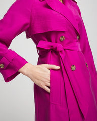 Chico's - Double-Breasted Trench Coat