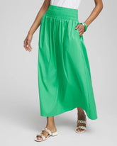 Chico's - Poplin Smocked Waist Skirt