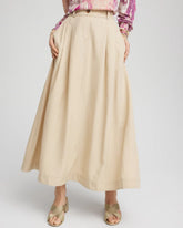 Chico's - Pleated A-Line Midi Skirt