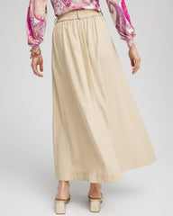 Chico's - Pleated A-Line Midi Skirt