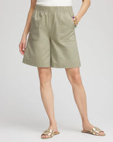Chico's - Cotton-Linen Pull-On Utility Shorts