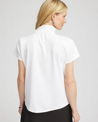 Chico's - Zenergy® UPF Mockneck Short-Sleeve Top