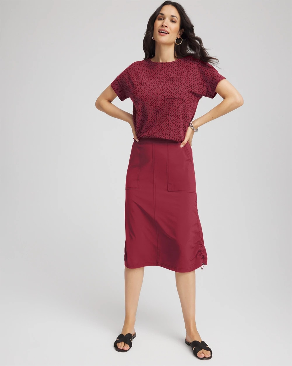 Chico's - Zenergy® UPF Bungee-Hem Pull-On Skirt