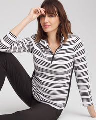Chico's - Zenergy® UPF Stripe Long Sleeve Top