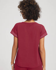 Chico's - Zenergy® Embellished Short-Sleeve Top