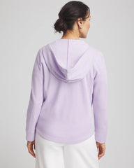 Chico's - Zenergy® Beach Slub Zip-Front Hoodie