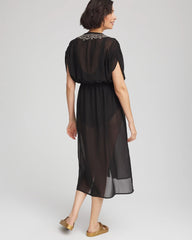 Chico's - Miraclesuit® Beach Embroidered Long Kimono