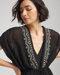 Chico's - Miraclesuit® Beach Embroidered Long Kimono