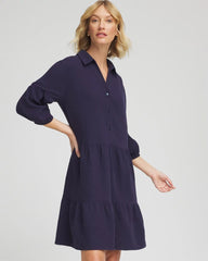 Chico's - Woven Tiered Swim Cover-Up Dress