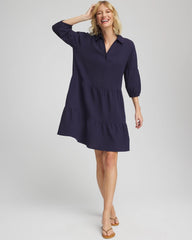 Chico's - Woven Tiered Swim Cover-Up Dress