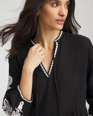 Chico's - Woven Embroidered Swim Cover-Up