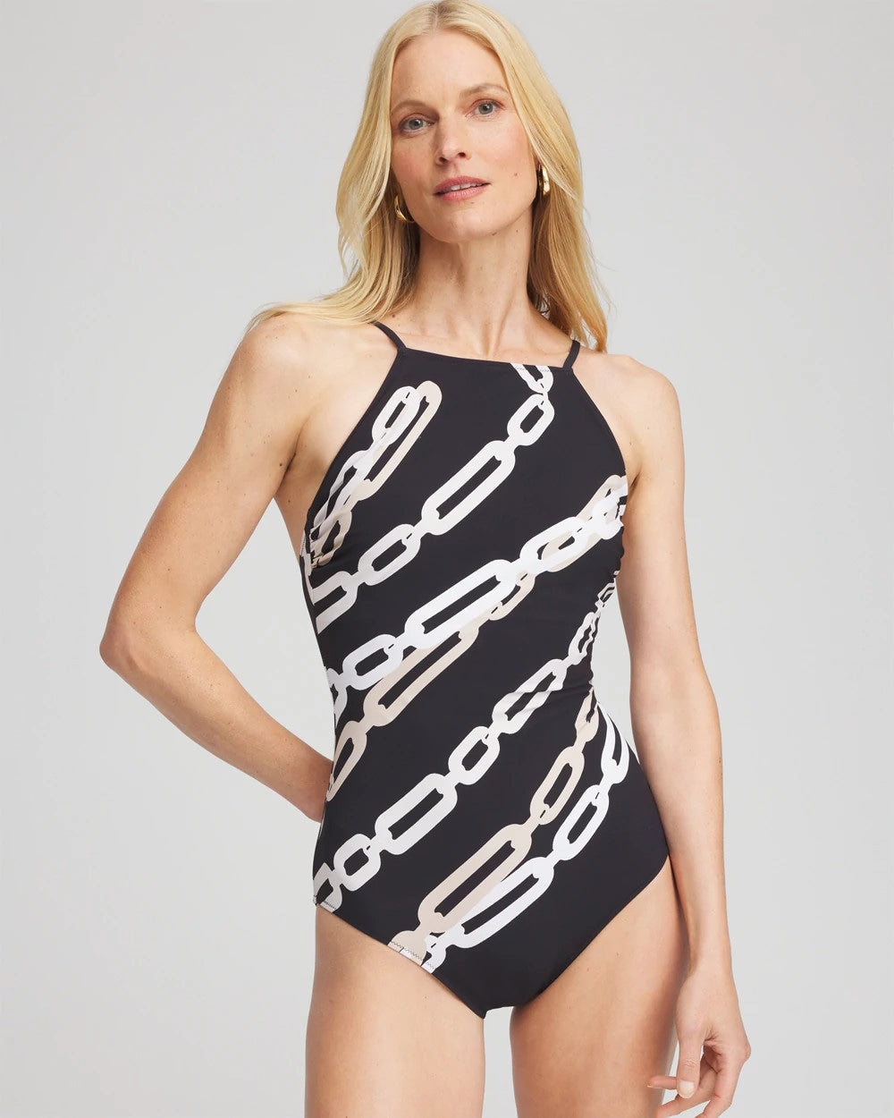 Chico's - Gottex High Neck Halter Top Swimsuit