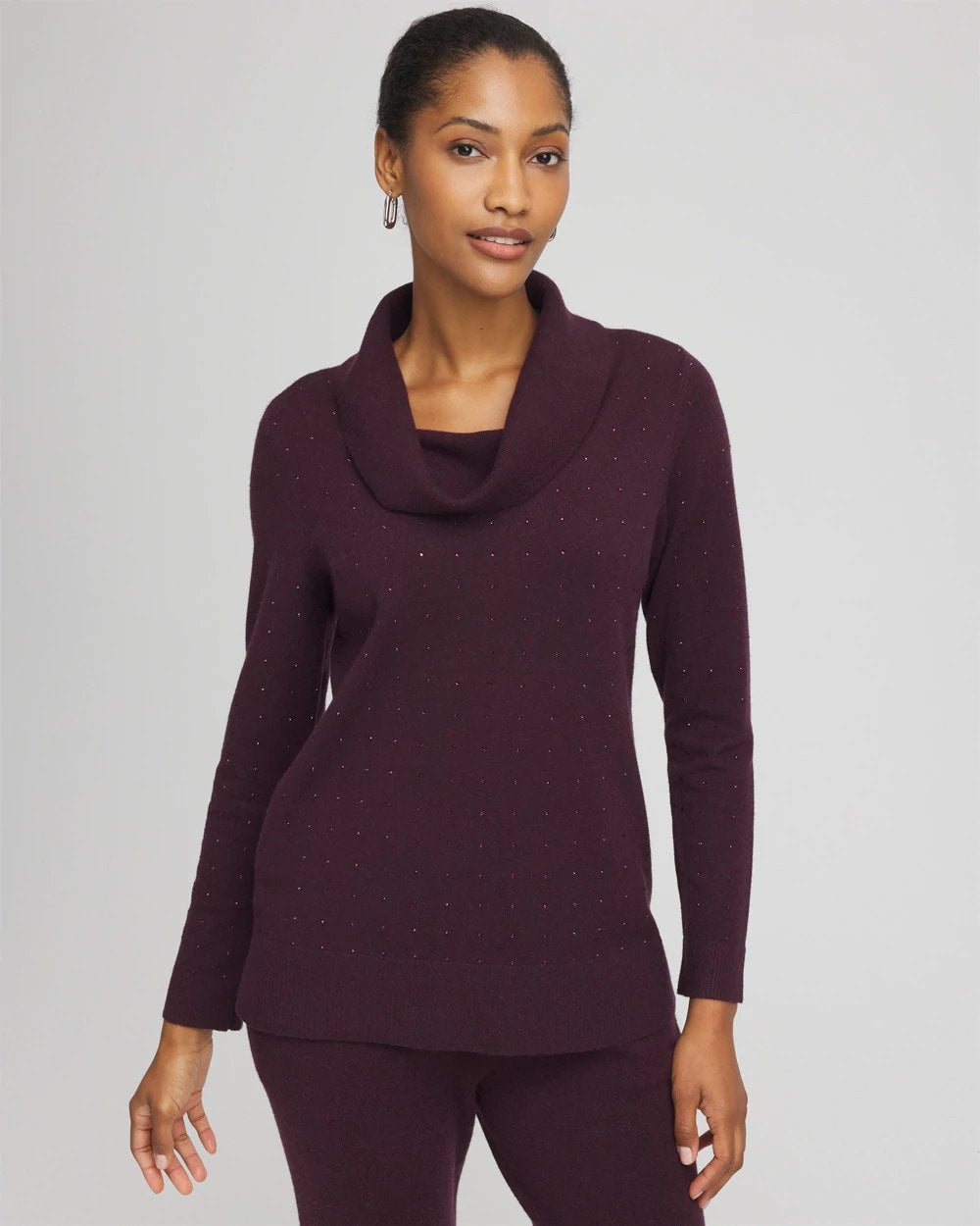 Chico's - Zenergy® Luxe Diamante Cowlneck Tunic