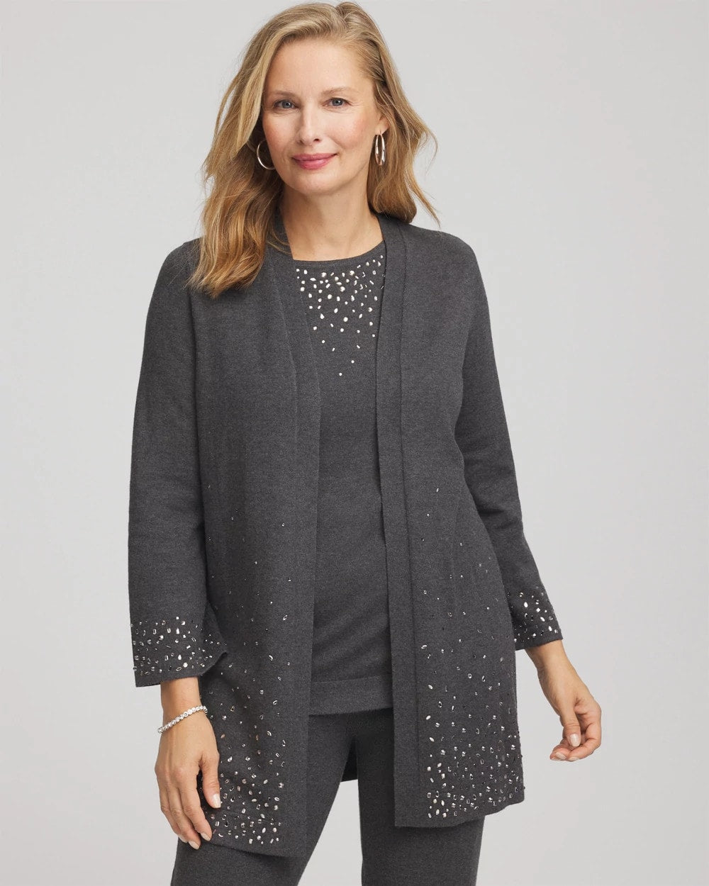 Chico's - Travelers™ Rhinestone Cardigan