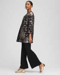 Chico's - Travelers™ Collection Jacquard Floral Shine Jacket