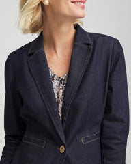 Chico's - Denim Peplum Blazer