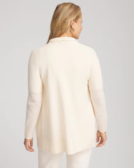 Chico's - Cashmere Pearl-Trim Cardigan