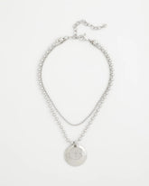 Chico's - Short Silver Ball Chain Pendant