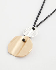 Chico's - Crinkle Mixed Metal Pendant