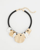 Chico's - Crinkle Mixed Metal Bib Necklace
