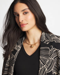 Chico's - Gold Bead Collar Necklace