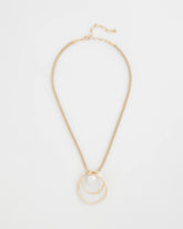 Chico's - Pearl and Gold Pendant