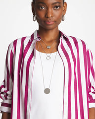 Chico's - Silver Triple Pendant Necklace