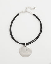 Chico's - Silver Pendant On Cord