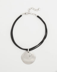 Chico's - Silver Pendant On Cord