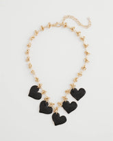 Chico's - Black Heart Drop Off Necklace