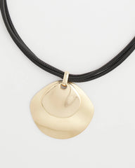 Chico's - Gold Pendant On Cord