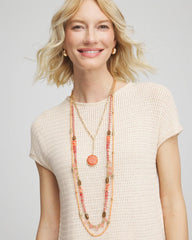 Chico's - Convertible Beaded Pendant Necklace